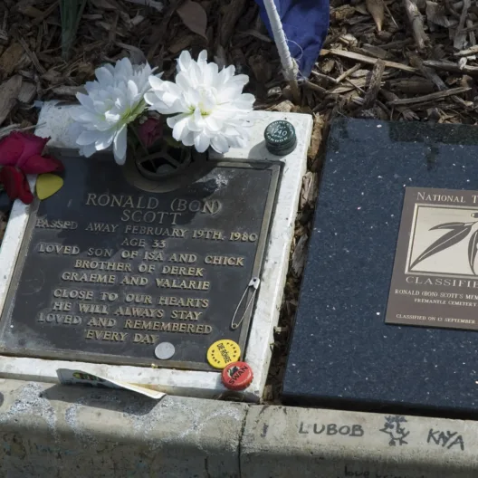 Bon Scott's Grave — Fremantle, Australia