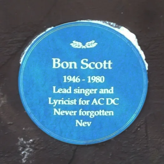 Bon Scott Memorial Plaque — London, United Kingdom