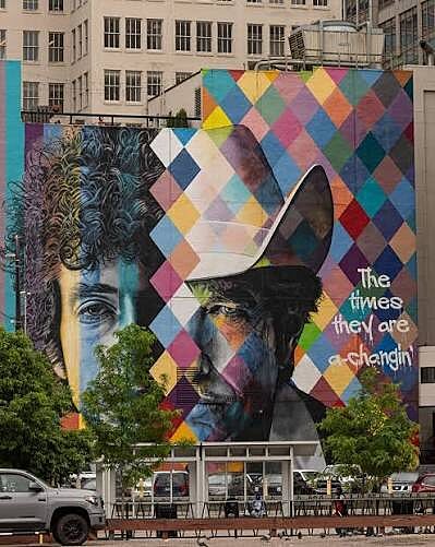 Bob Dylan Minneapolis mural — Minneapolis, USA