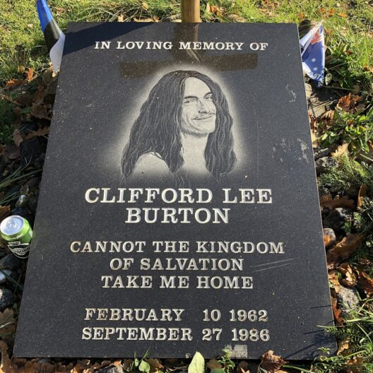 Cliff Burton's Memorial Stone — Dörarp, Sweden