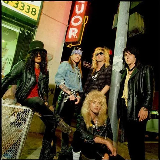 Guns N Roses photo on this West Hollywood corner — Los Angeles, USA