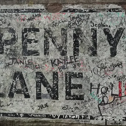 Penny Lane street sign — Liverpool, United Kingdom
