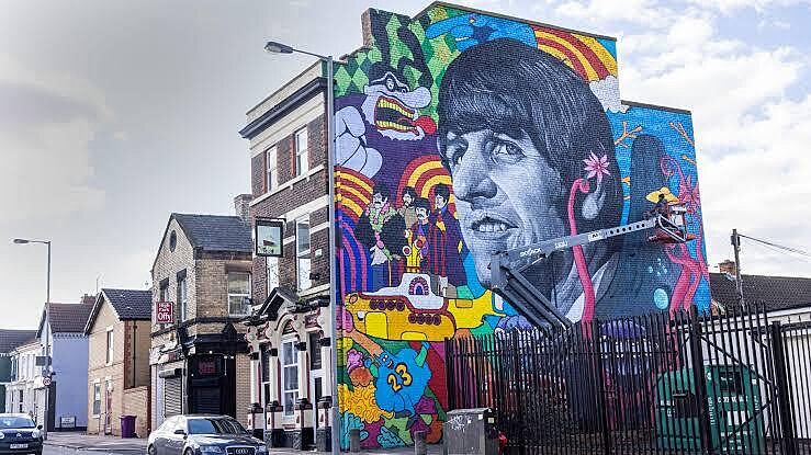Ringo Starr Mural — High Park Street, Liverpool — Liverpool, United Kingdom