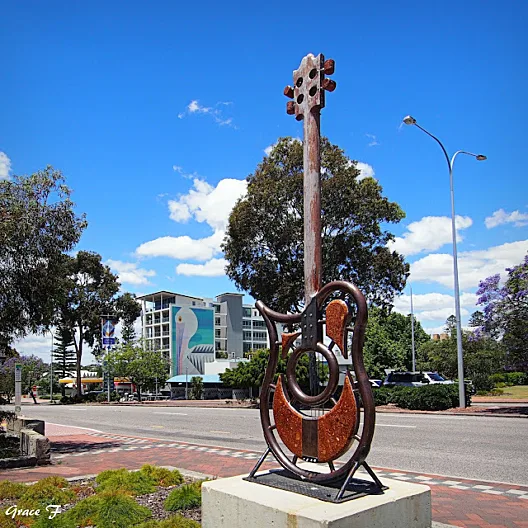 Rock Base sculpture on the Highway To Hell — Perth, Australia