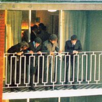 The Beatles on the Sheraton Hotel Balcony in Sydney