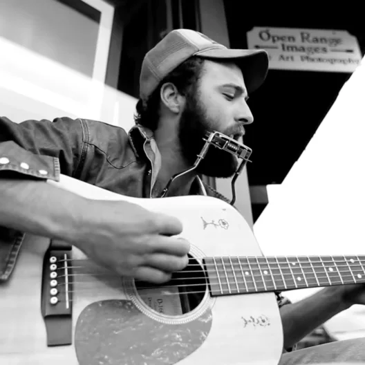 Watch: Luke Bell playing a song on this Cody, Wyoming street corner — Cody, United States