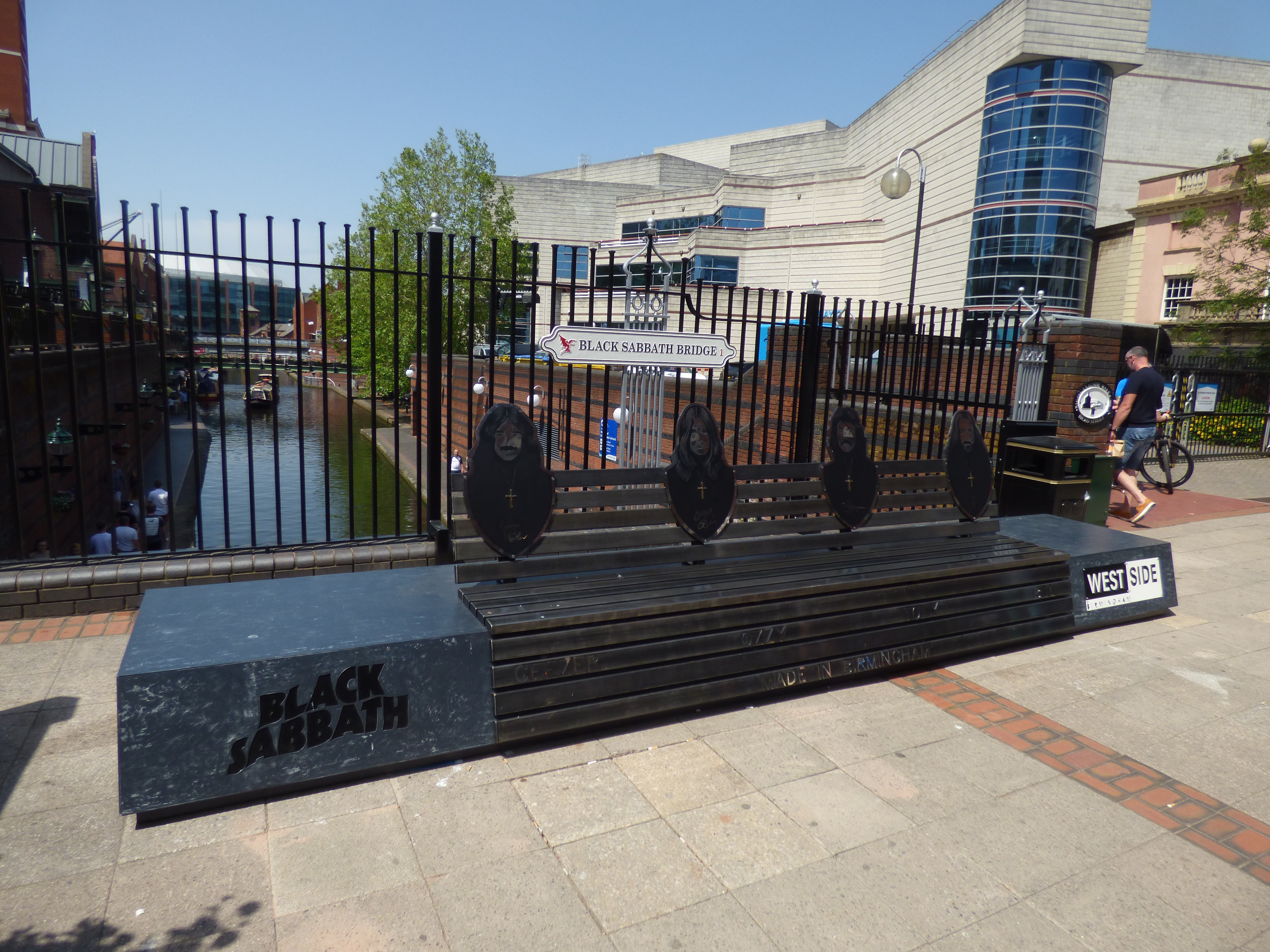 Black Sabbath Bench on the Black Sabbath Bench Broad Street Birmingham 48158919587
