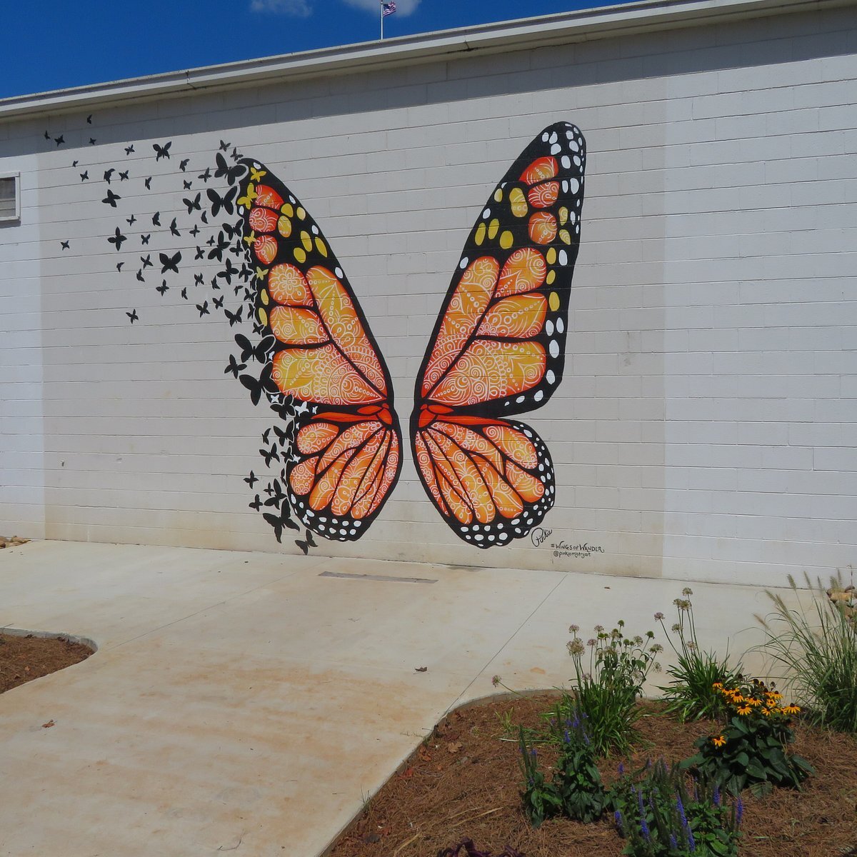 Wings of Wander Dolly Parton mural